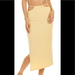 WeWoreWhat Cutout Midi Skirt